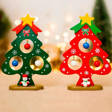 Christmas New Year's Tree Small Ornament Tree Decorations