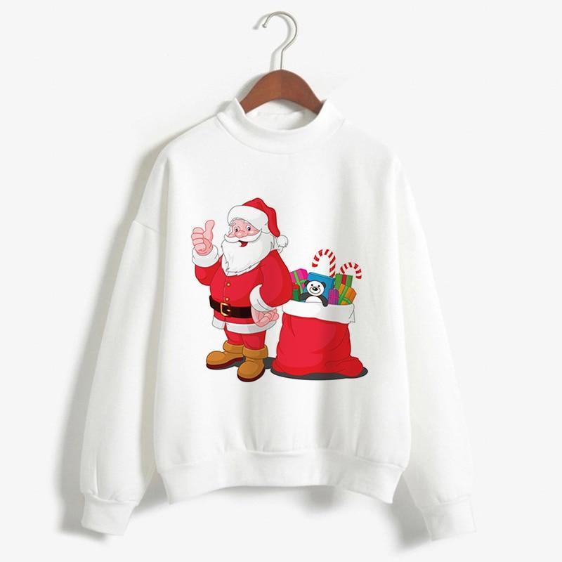 Fashion Christmas Sweater Long Sleeve Women Winter Pullover