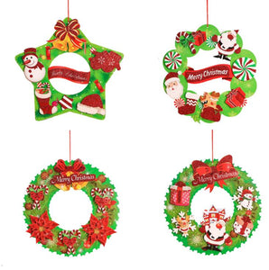 Christmas 3D Paper garland Christmas Snowman Decoration