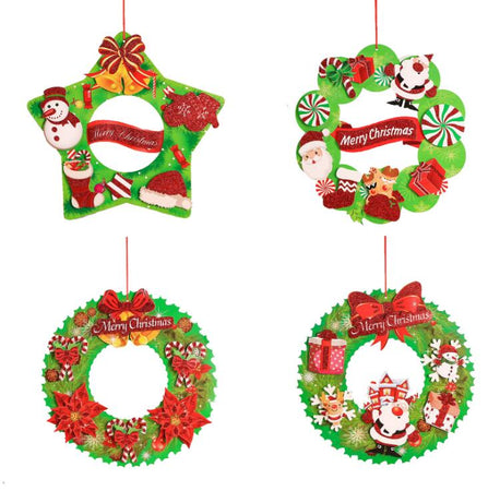 Christmas 3D Paper garland Christmas Snowman Decoration