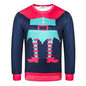 3D Jumper Snowman Deer Unisex Santa Claus Xmas Patterned Sweater