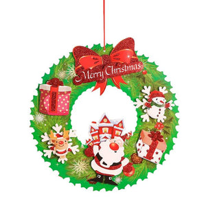 Christmas 3D Paper garland Christmas Snowman Decoration