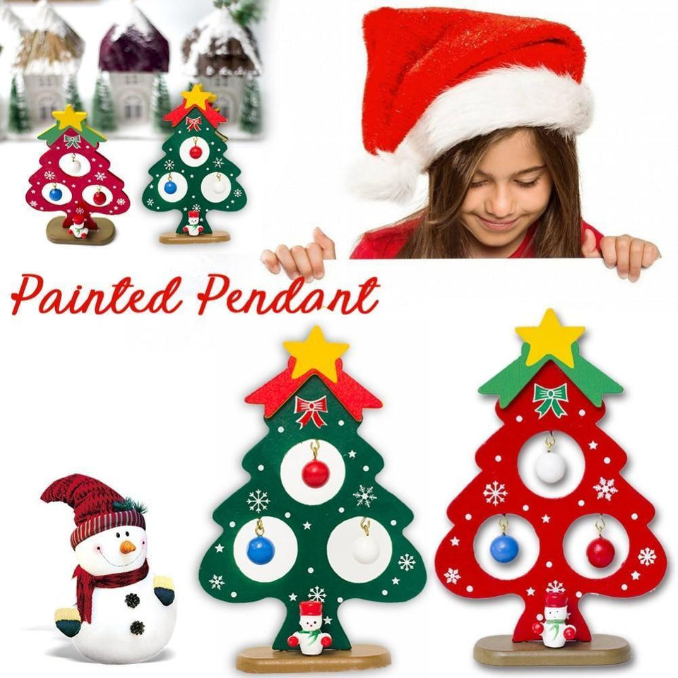 Christmas New Year's Tree Small Ornament Tree Decorations