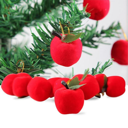 Red apple pendant Christmas tree decorations Gift wrapping ornaments