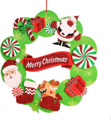 Christmas 3D Paper garland Christmas Snowman Decoration