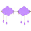 Fashion Rimless Vintage Clouds Tassel Steampunk Sunglasses