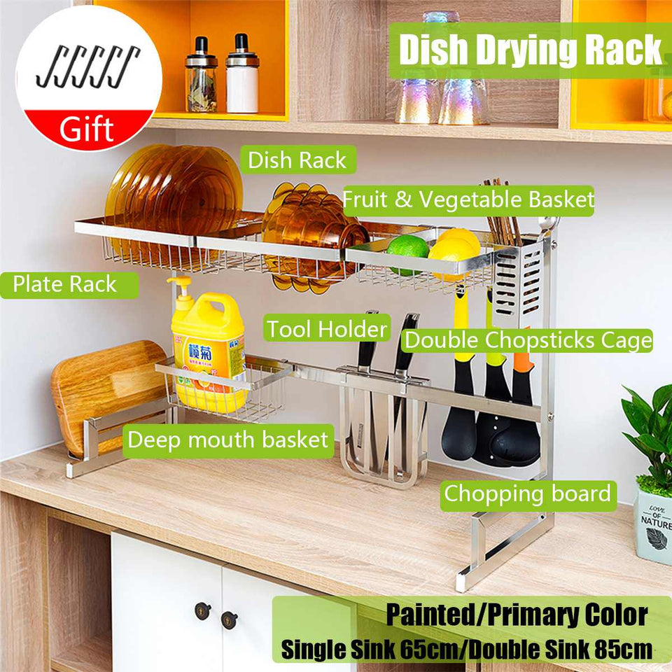 Stainless steel drain rack