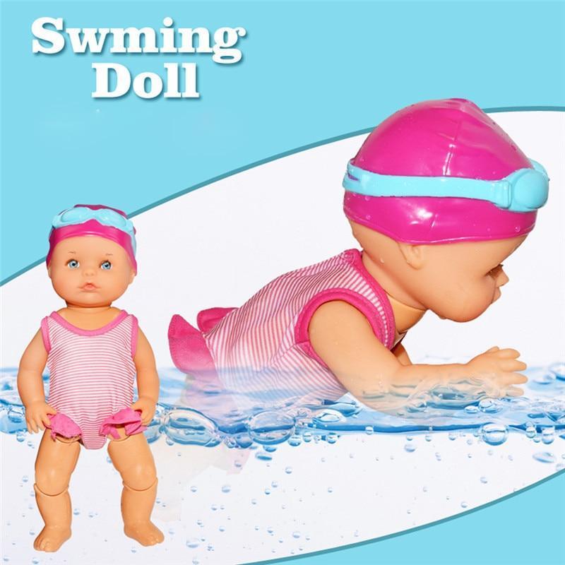 Electric waterproof swimming doll