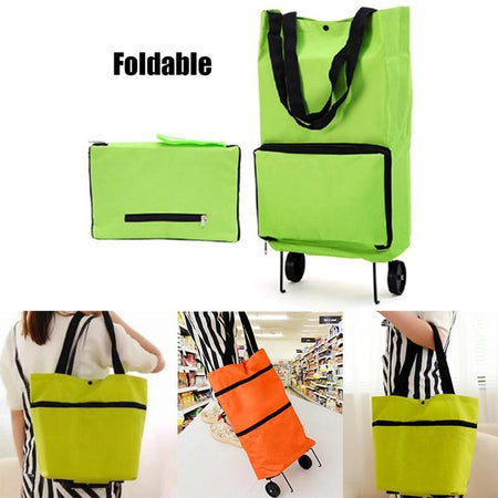 Foldable Shopping Trolley Tote Bag