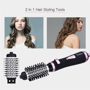 ONE-STEP 2 in 1 Ceramic Rotating Curling Iron Brush