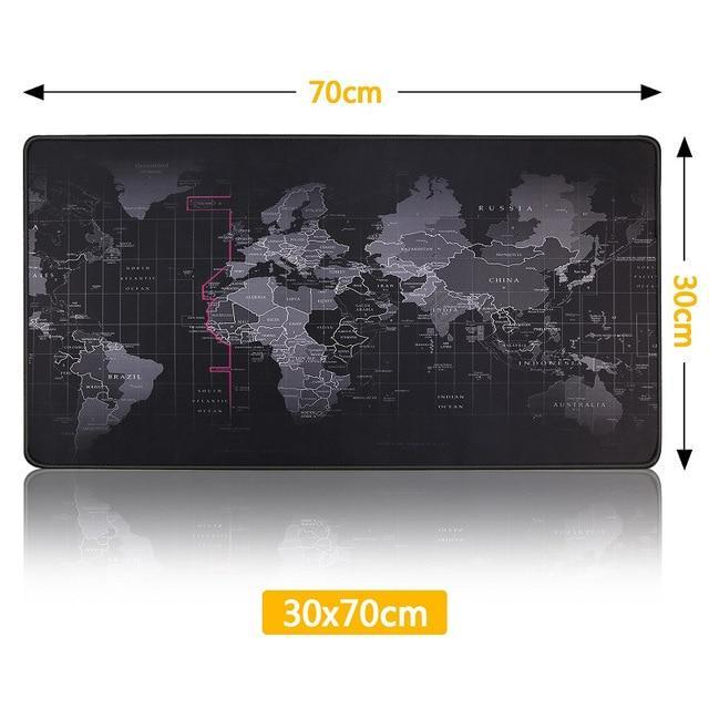 Premium XL Extended LED Mouse Pad - World Map