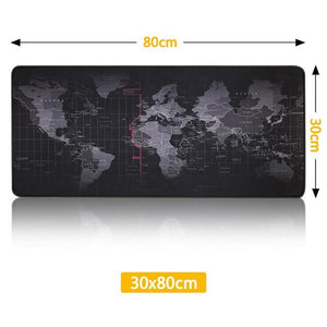 Premium XL Extended LED Mouse Pad - World Map