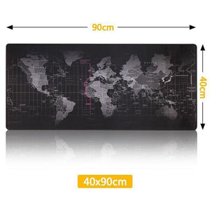 Premium XL Extended LED Mouse Pad - World Map