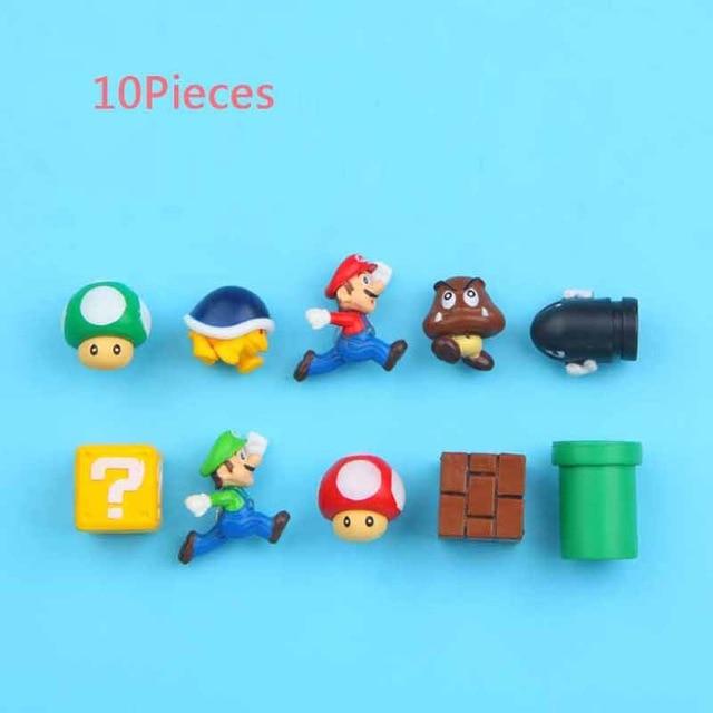 3D Super Mario Resin Fridge Magnets 14PCS