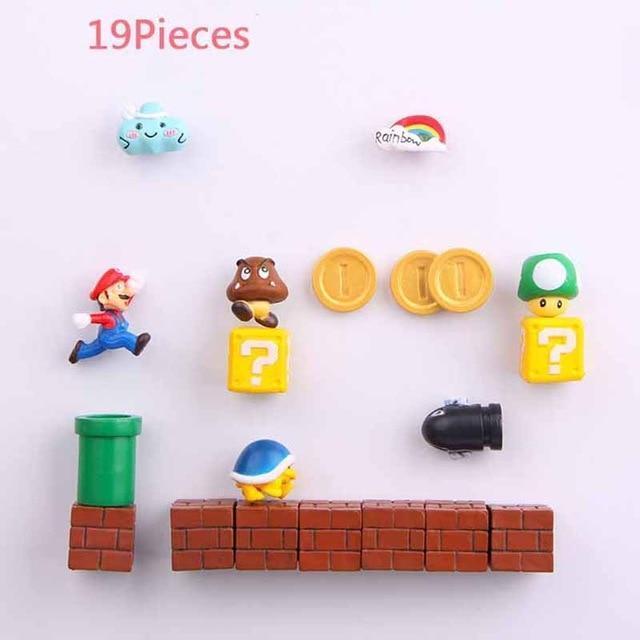 3D Super Mario Resin Fridge Magnets 14PCS