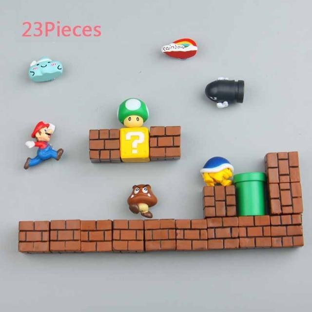 3D Super Mario Resin Fridge Magnets 14PCS