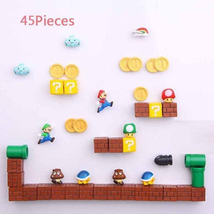 3D Super Mario Resin Fridge Magnets 14PCS