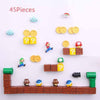 3D Super Mario Resin Fridge Magnets 14PCS