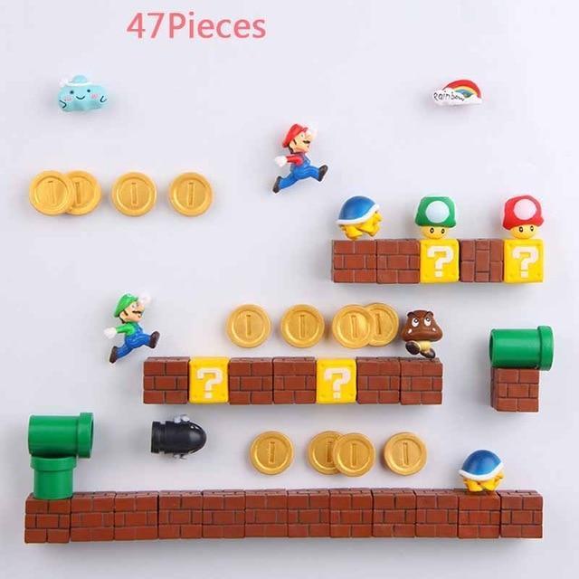 3D Super Mario Resin Fridge Magnets 14PCS