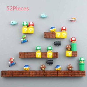 3D Super Mario Resin Fridge Magnets 14PCS