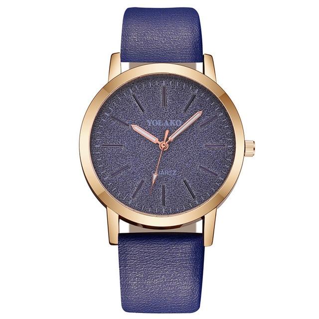 Luxury Brand Leather Quartz Women's Watch