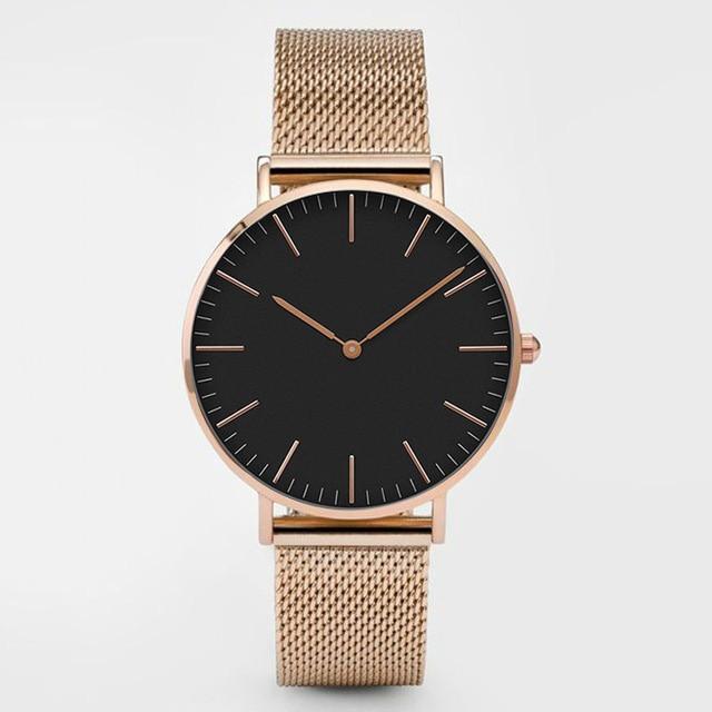 Ultra Thin Stainless Steel Mesh Belt Quartz Wrist Watch