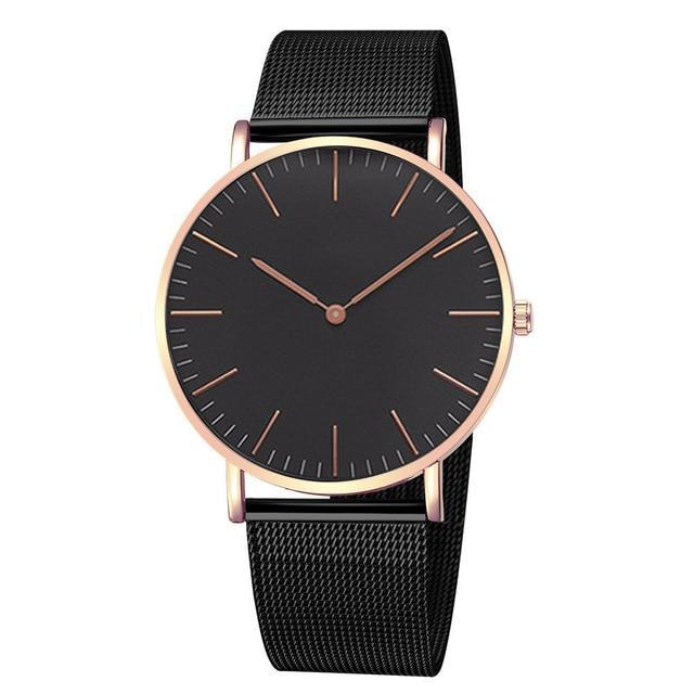 Ultra Thin Stainless Steel Mesh Belt Quartz Wrist Watch