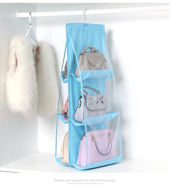 6 Pocket Foldable Hanging Bag