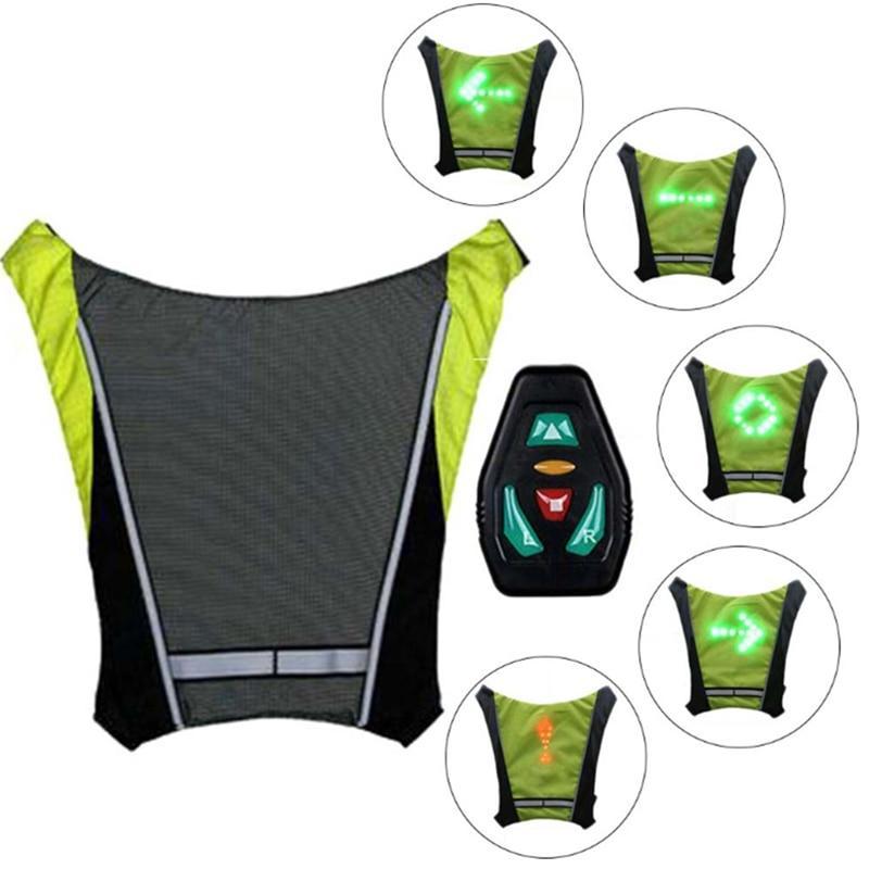 THE LED VEST WHITH DIRECTION INDICATORS