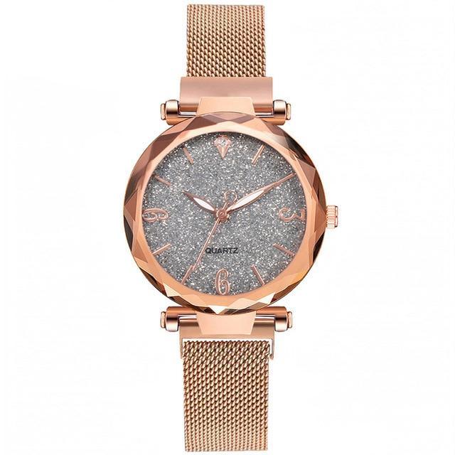 Luxury Magnetic Starry Sky Lady Wrist Watch