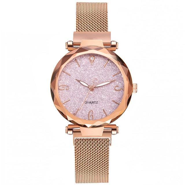 Luxury Magnetic Starry Sky Lady Wrist Watch