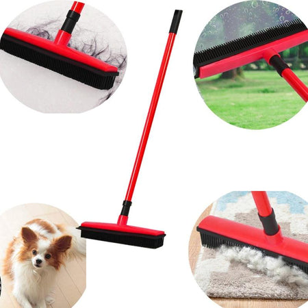 Pet Hair Cleaning Rubber Broom - Miracle broom