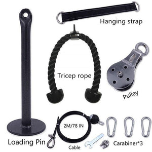 Home Workout Fitness Pulley Cable System