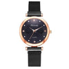 Luxury Magnet Buckle Flower Rhinestone Watch Ladies