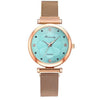 Luxury Magnet Buckle Flower Rhinestone Watch Ladies