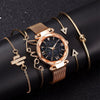 Magnetic Starry Sky Female Clock Quartz Wristwatch