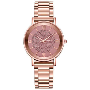 Luxury Diamond Rose Gold Ladies Wrist Watches