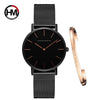 Rose Gold Stainless Steel Mesh Ladies watch relogio feminino