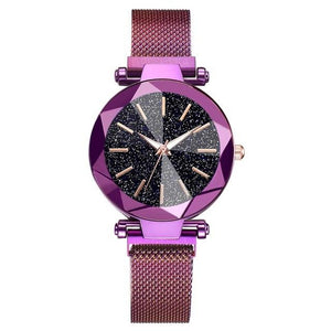 Women Luxury Starry Sky Stainless Steel Bracelet Watches