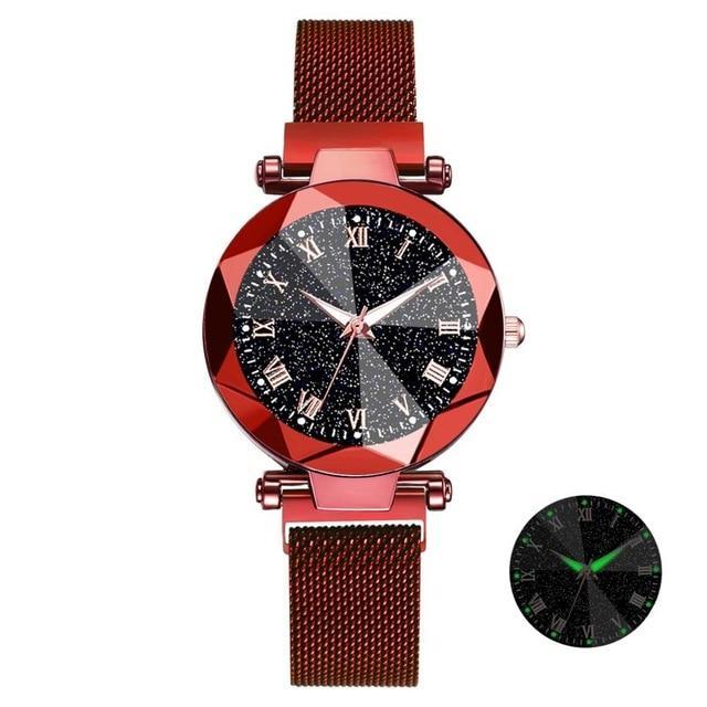 Women Luxury Starry Sky Stainless Steel Bracelet Watches