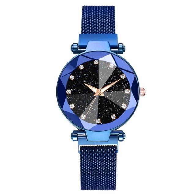 Women Luxury Starry Sky Stainless Steel Bracelet Watches