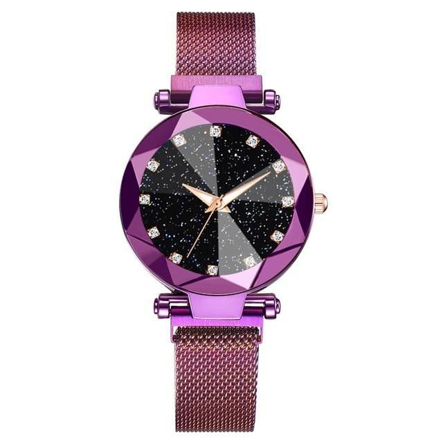 Women Luxury Starry Sky Stainless Steel Bracelet Watches