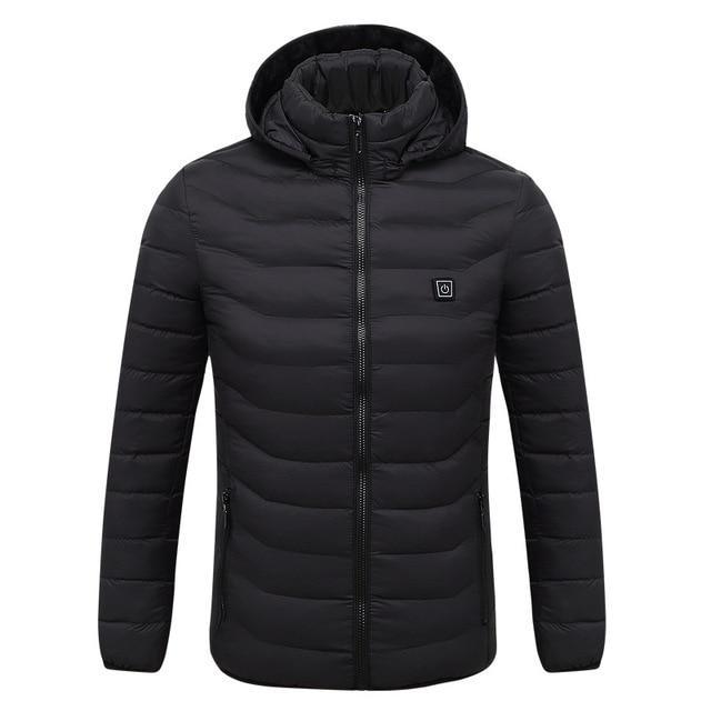 2020 Men Winter Warm USB Heating Waterproof Warm Jackets