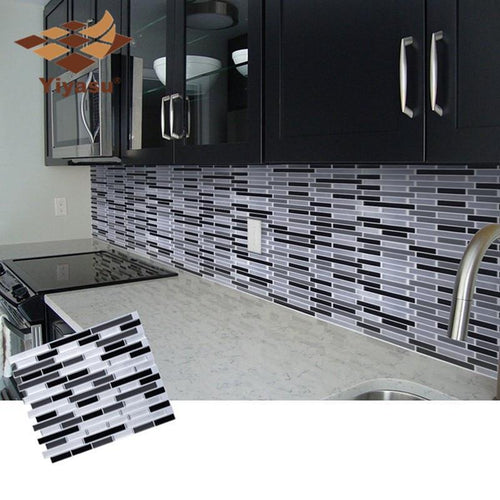 Crystal Tile Self-adhesive 3D Wall Sticker 5PCS+3Free