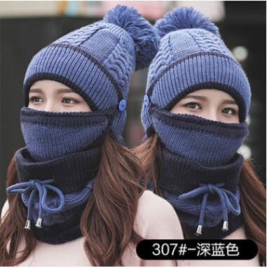 3PCS WOMEN WINTER SCARF SET