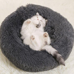 Super Soft Dog Bed Round Washable Long Plush Dog Kennel Cat House Velvet Mats Sofa For Dog Chihuahua Dog Basket Pet Bed #15