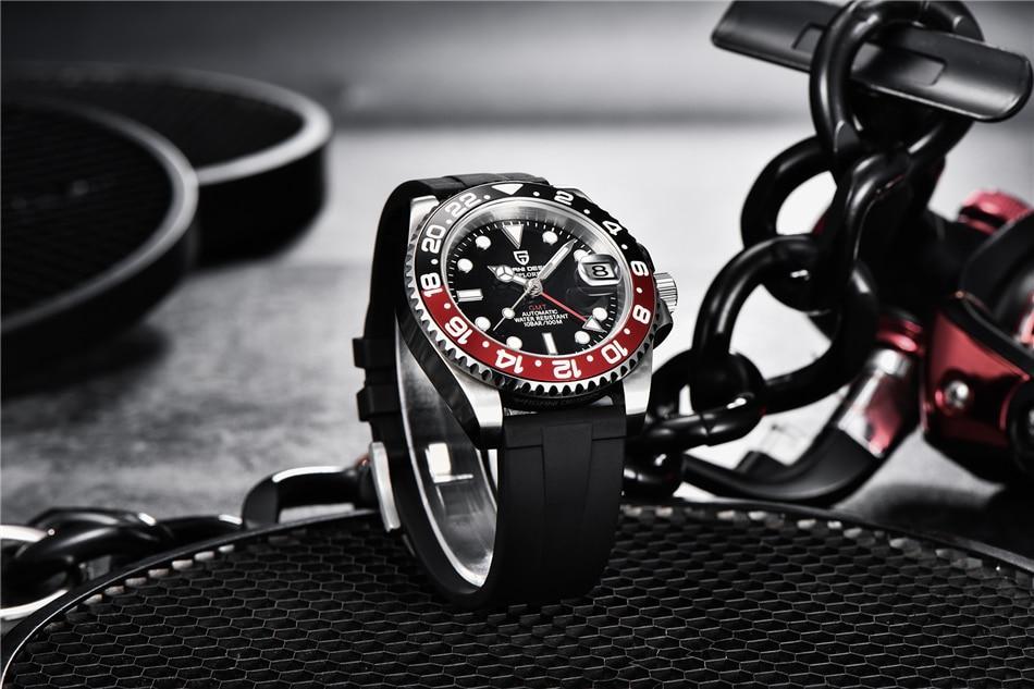 Sapphire Glass 40MM Ceramic GMT Mechanical Watches