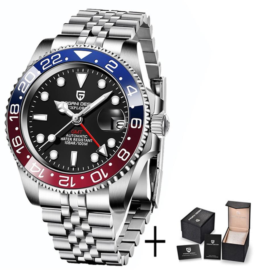 Sapphire Glass 40MM Ceramic GMT Mechanical Watches