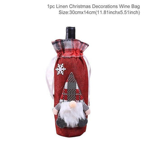 Santa Claus Christmas Wine Bottle Ornaments Gifts, New Year 2021