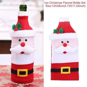 Santa Claus Christmas Wine Bottle Ornaments Gifts, New Year 2021